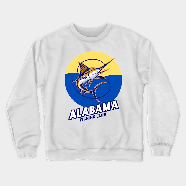 Alabama Fishing Crewneck Sweatshirt by Tip Top Tee's